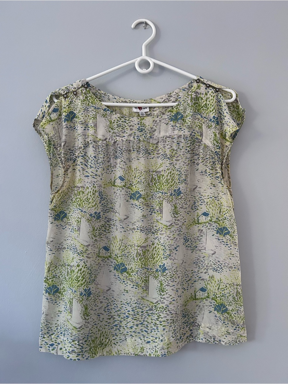 We ❤️ Vera ‘Sailboat’ blouse (Anthropologie)